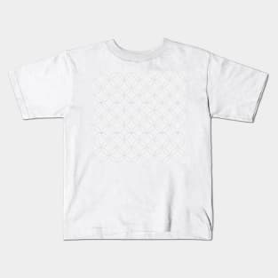 White blue  geometric pattern Kids T-Shirt